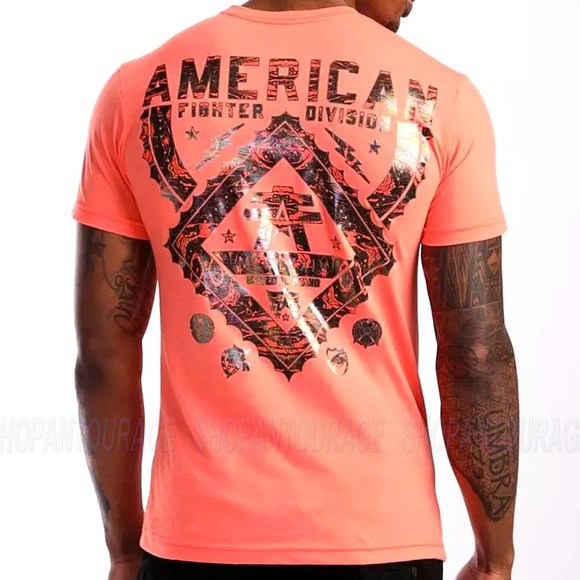 American Fighter Alexander FM13708 Short Sleeve Graphic Sport T-shirt for Men - Picture 2 of 5